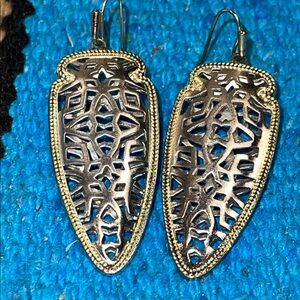 Kendra Scott Gold Filigree Earrings